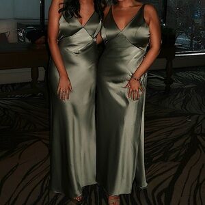 SAGE GREEN GOWN/ BRIDESMAID DRESS